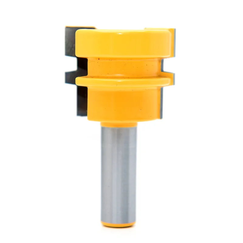1pc Glue Joint Router Bit - Medium Reversible Woodworking Chisel Cutter Tool - 1/2"12mm Shank Tenon Cutter for Woodworking Tools