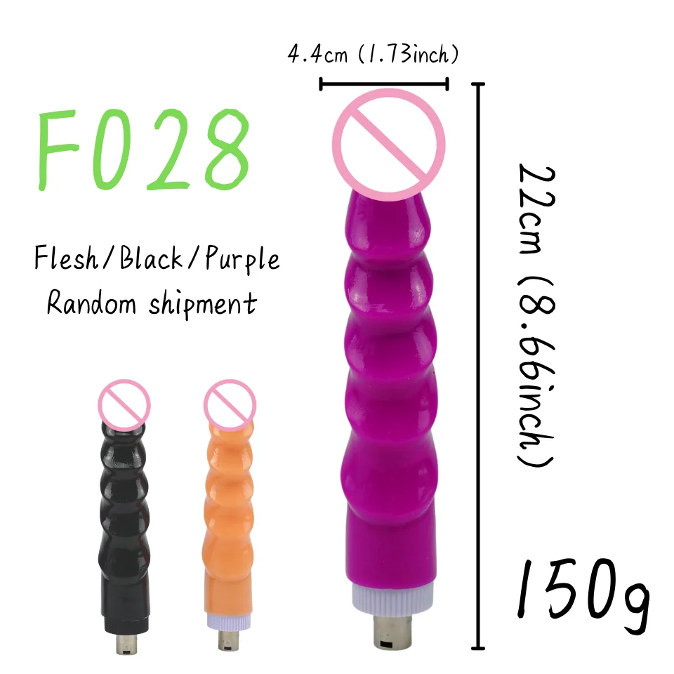 28 Types Sex Machine Attachments Dildos Attachment For 3XLR Machine With Big Dildo 3 Prong Black/Flesh Color Big Bendable Penis