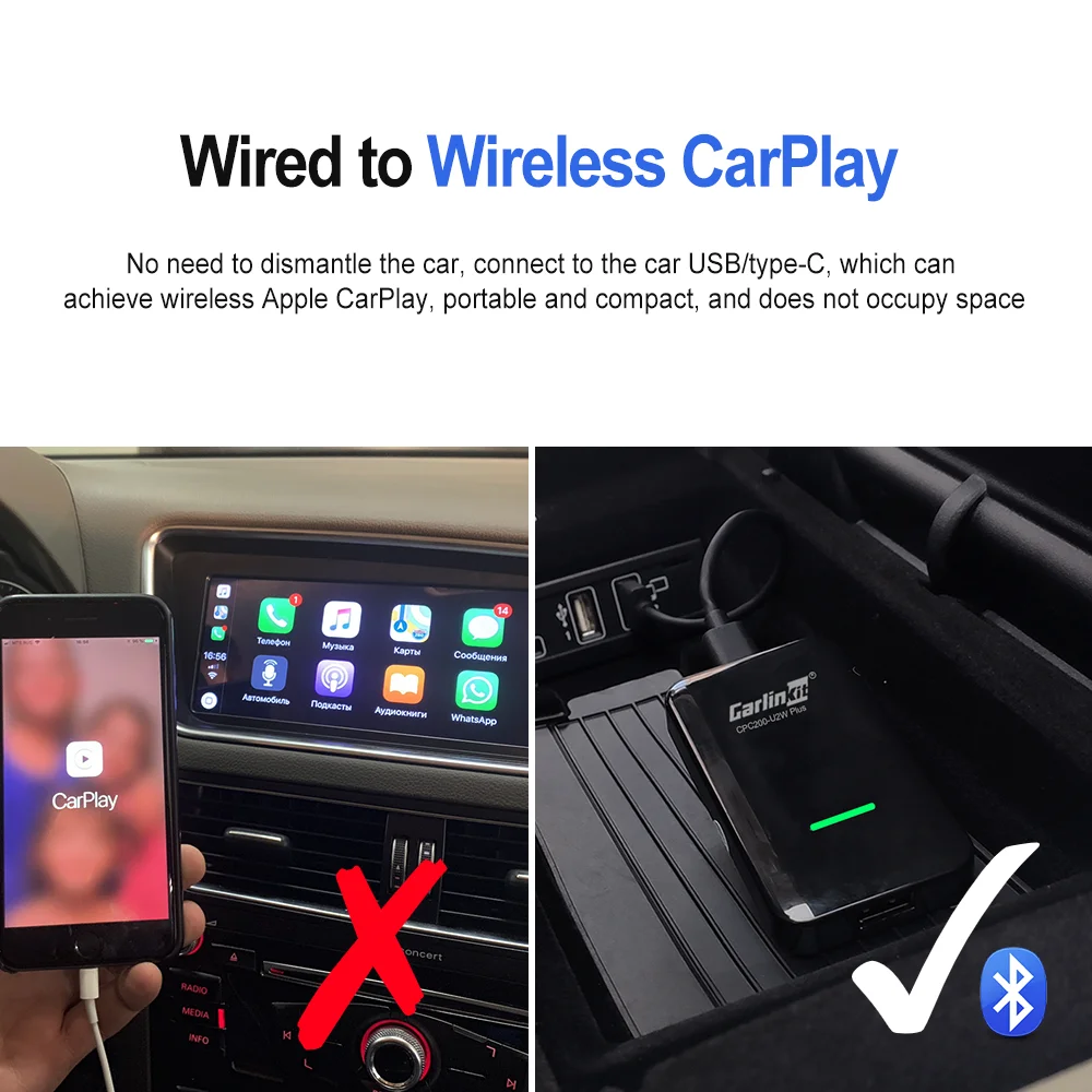 Carlinkit 3.0 CarPlay Wireless Activator for Lexus NX ES RX GS IS UX CT LS LX LC RC Sir Map Music for OEM Wired CarPlay &iPhone