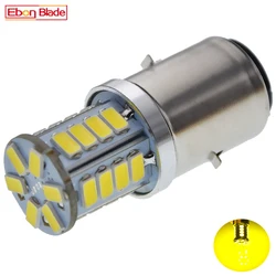 Ledモーターサイクルヘッドライト電球,6v/12v dc,ba20d,h6,3000k,ローハイビームモペット,オートバイ,スクーター,atv,フォグランプ,1個