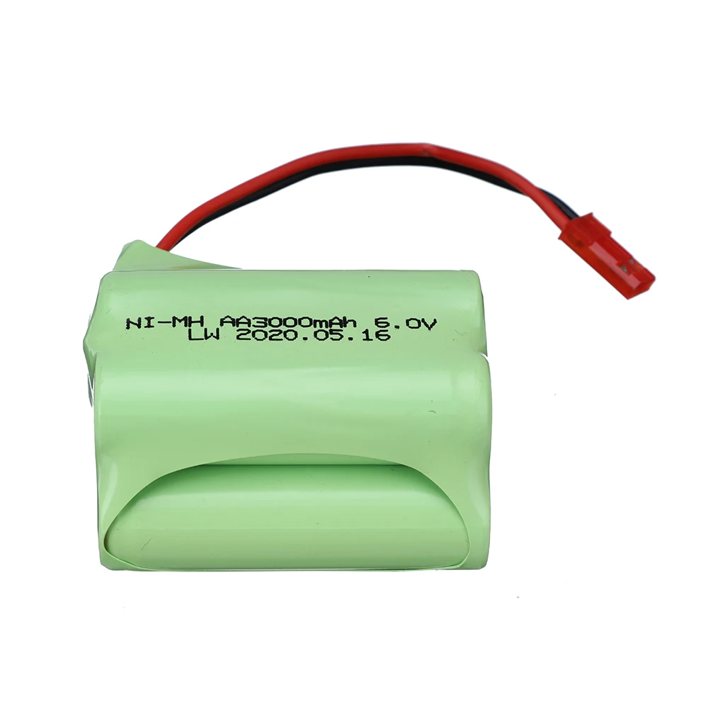 6V 3000mah NiMH bateria na zabawki zdalnie sterowane samochody Rc zbiorniki RC ciężarówki roboty łodzie pistolety model zabawkowy wtyczka JST AA 6V