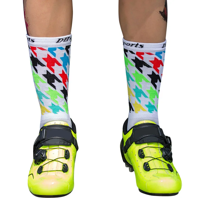 2 Pairs/lot Men Running Socks Sport Socks Running Calcetines Ciclismo Nylon Cycling Sox Hiking Compression Socks Women