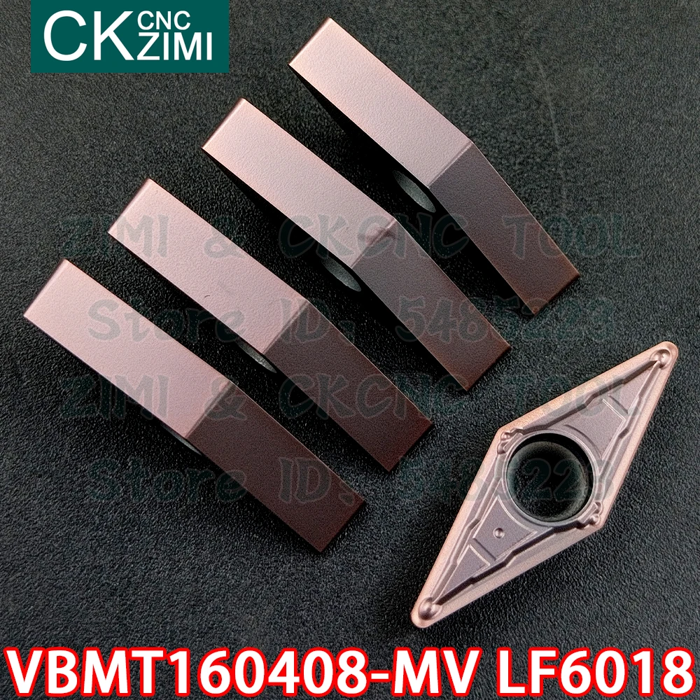 VBMT160408-MV LF6018 VBMT 160408 MV LF6018 Carbide Dạng Bên Ngoài Biến Lắp Dụng Cụ Kim Loại CNC Tiện Dụng Cụ Cho Thép Không Gỉ