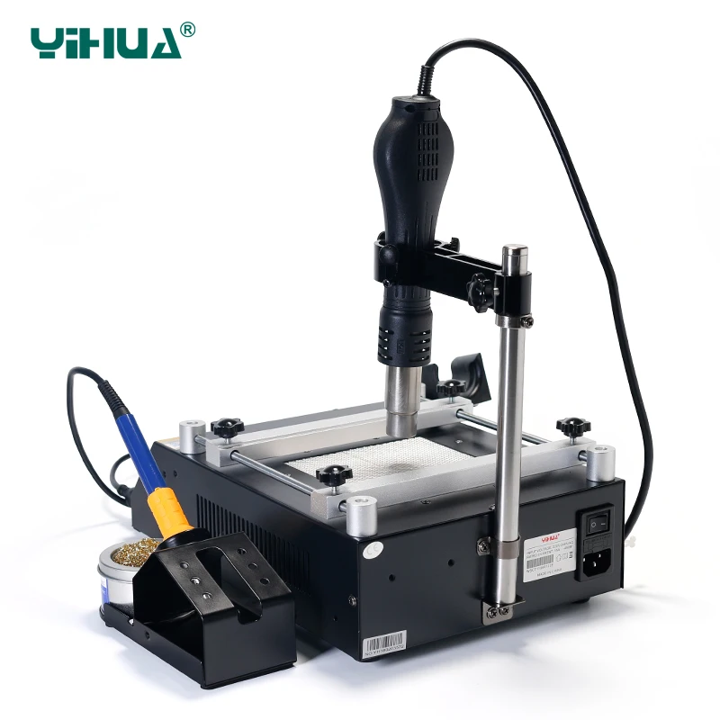 YIHUA 853AAA 1350W Preheating Station PCB Preheater Soldering Station BGA Rework Station Soldering Iron Heat Gun Welding Station