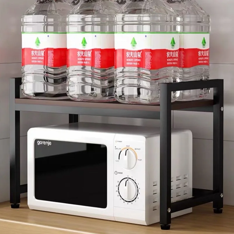 Rak Penyimpanan Dapur Rak Microwave Multi-lapis Rumah Tangga Rak Penyimpanan Desktop Rak Dapur Multifungsi