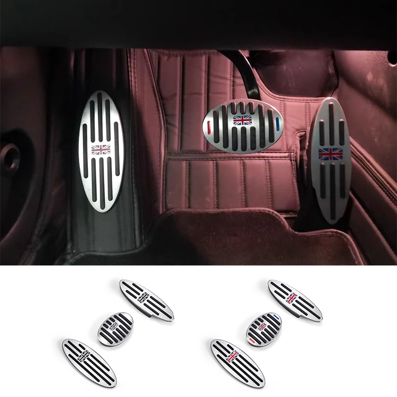 Union Jack Foot Pedal Cover Sticker for Mini Cooper One S R50 R53 R55 R56 R60 F55 F56 F54 F60 Countryman Clubman Automatic Gear