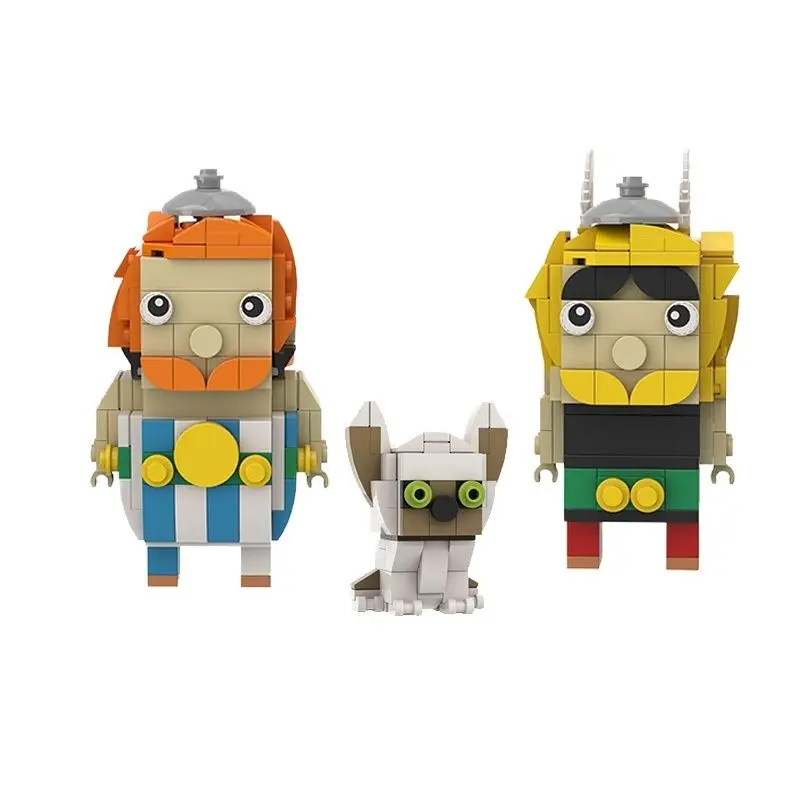 

MOC Skull Generals BrickHeadzs Mini Doll High-Tech Figure Model Building Blocks Brain Game DIY Toys Kids Children Birthday Gifts