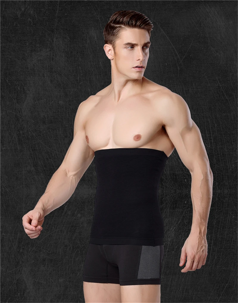 2019 High Quality and High Elasticity Men\'s Body Shaping Belt Belly Waist Support Sports Waist Weight Loss Comfortable Corset