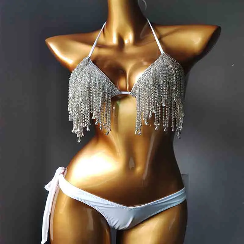 2020 venus wakacje nowy diament frędzle bikini set bandażowy strój kąpielowy sexy strój kąpielowy dla kobiet strój kąpielowy kostium kąpielowy typu