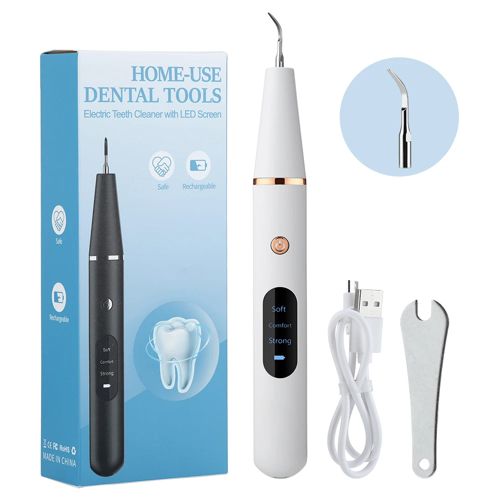 

Ultrasonic Calculus Remover 3 Mode Electric Portable Dental Scaler Tooth Cleaner Smoke Stains Tartar Plaque Teeth Whitening Tool