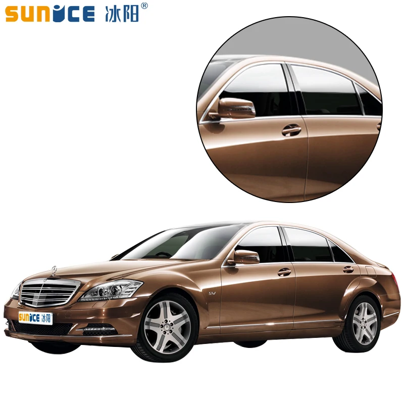 Sunice 50cmx600cm 5%Black Car Window Foils Auto Car Home Window Glass Building Tinting Film Roll Side Window Solar UV Protection