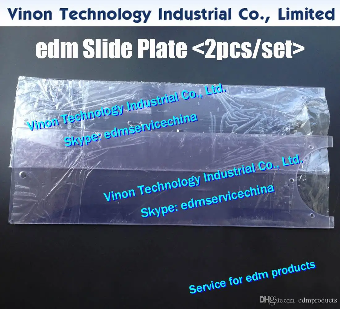 (2pcs/pack) AQ750L edm Slide Plate A+B Set L=1500mm for Sodic k AQ750L Wire Cut EDM Machine use good acrylic material