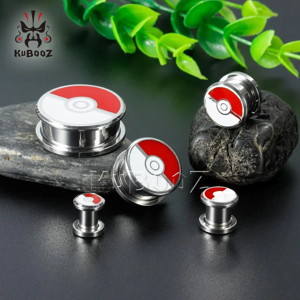 New Style Fashion Design Ear Plugs Stainless Steel Ear Gauges Expanders Screw Stretchers Body Jewelry Gift With High Quality