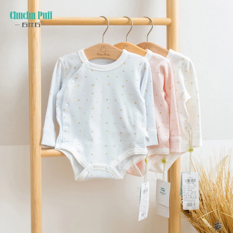 Cotton Long Sleeve Baby Clothes Rompers 3Pcs/Set Newborn Baby Romper with Snaps Baby Briefs Romper Baby Pajama Roupas De