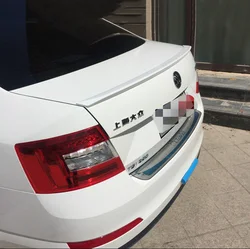 MONTFORD Car Styling ABS Plastic Unpainted Primer Rear Trunk Boot Wing Lip Spoiler Auto Part For Skoda Octavia 2015-2019