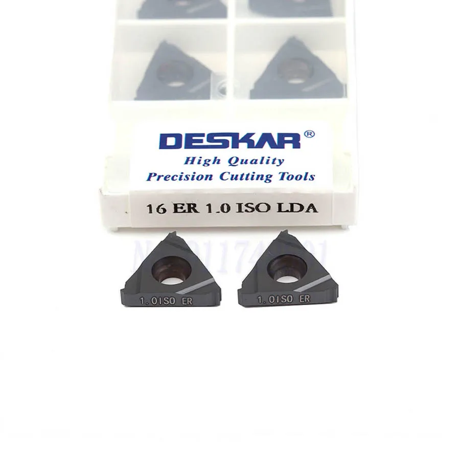 10 pezzi 16ER 1.5 ISO 0.75 ISO 16IR 2.0 ISO 3.0 ISO LDA LDC inserti in metallo duro tornio CNC utensili per tornitura inserti filettati, per