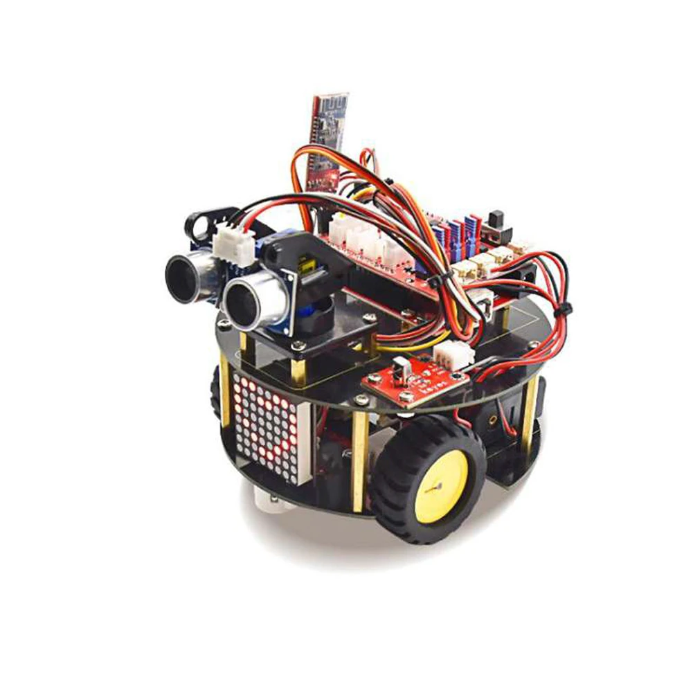 Keyes Multi-purpose Turtle Smart Car for Arduino STEM Obstacle Avoidance Ultrasonic Following IR Remote Control Programming