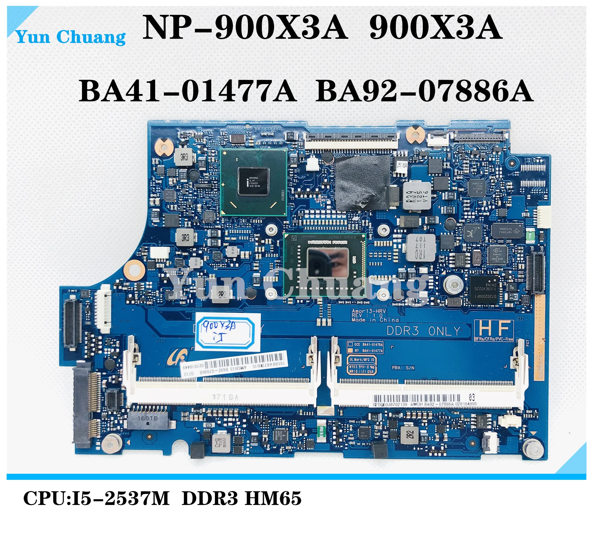 

Для samsung NP900X3A 900X3A ноутбук BA92-07886B BA92-07886A BA41-01477A HM65 I5-2537M DDR3 UMA материнская плата 100% полностью протестирована