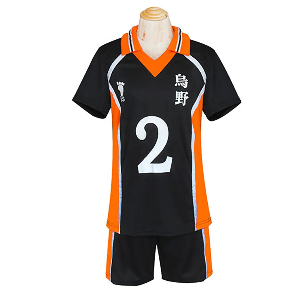 Haikyuu!! Haikyuu t-shirt Shorts Hinata Shoyo Costume Cosplay Karasuno Sportswear High School Uniform Jersey Christmas Party