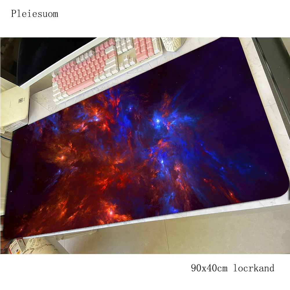 Nebula mousepad locked edge gaming mouse pad 90x40cm pc computer gamer accessories large mat High-end laptop desk protector pads