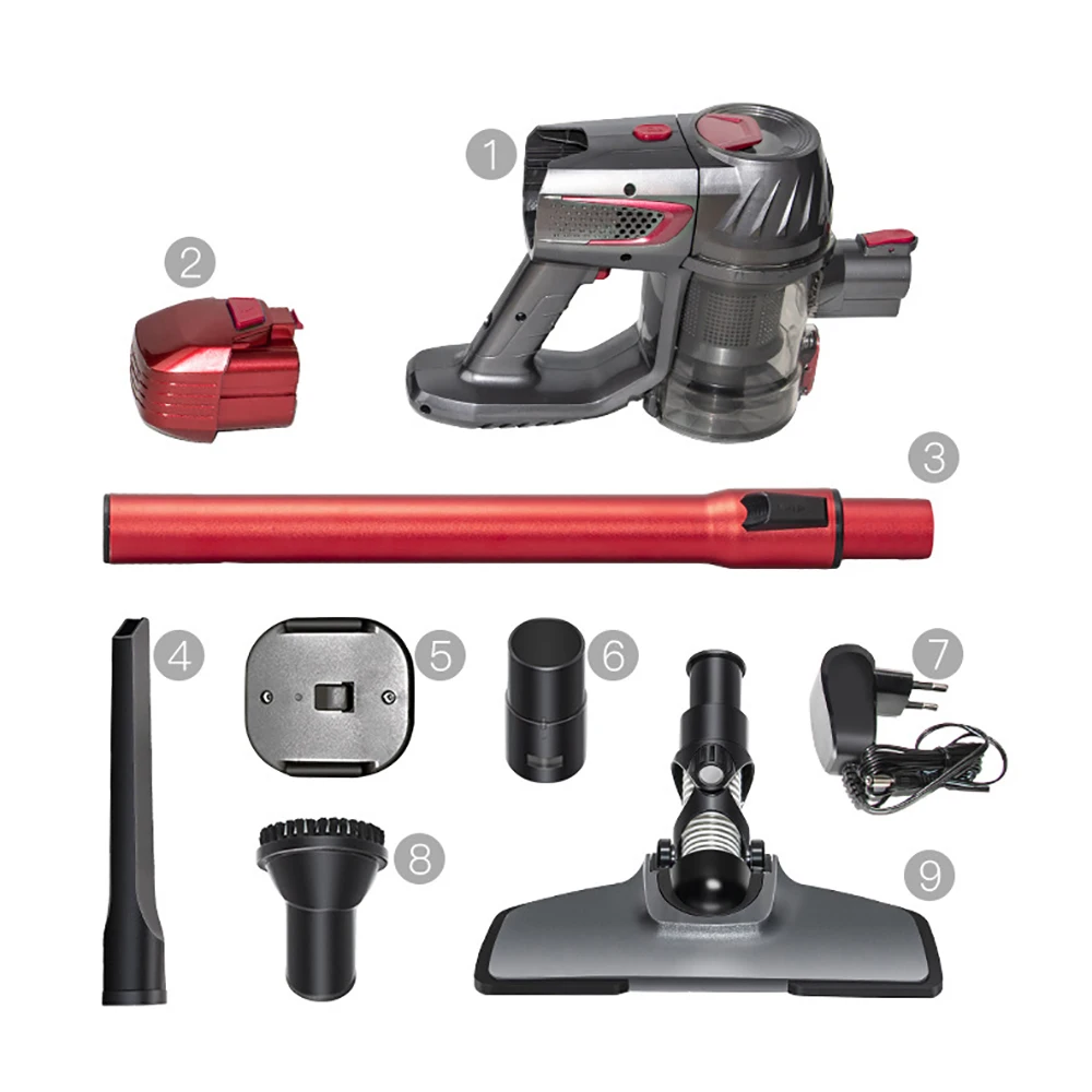 Aspiradora inalámbrica potente para el hogar y el coche, cepillo ciclónico Vertical, limpieza del hogar, 2021