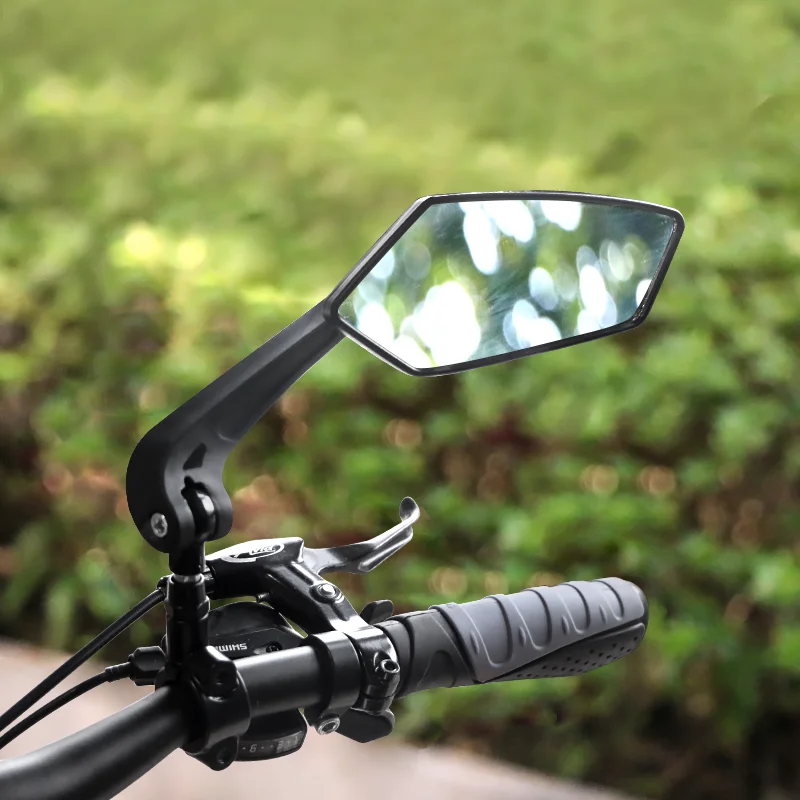 Bicycle Rear View Mirror Bike Two-color Wide-Range Mirrors Cycling Back Sight Handlebar Reflector Adjustable Left Right Mirrors