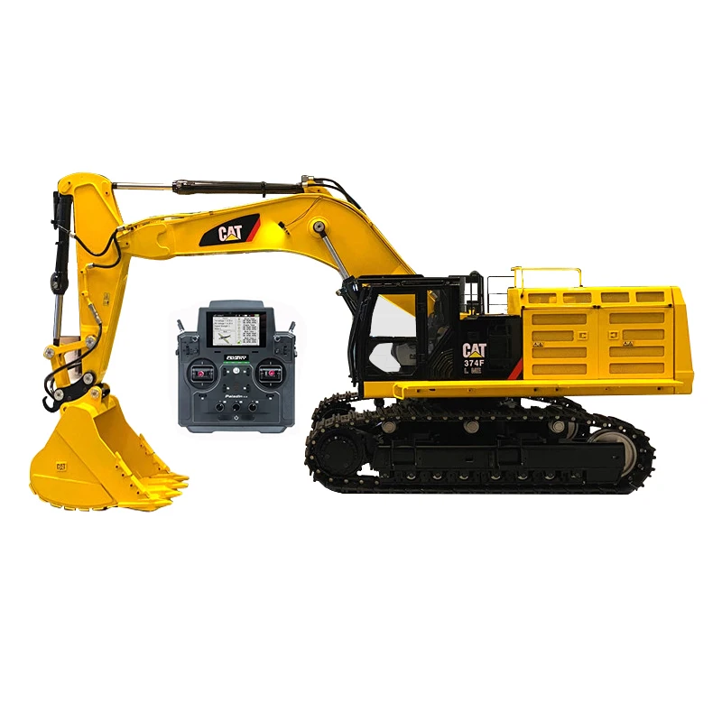 Short Arm 374F 1/14 Hydraulic Remote Control Excavator Model Crawler Hook Machine Construction Machinery TOY