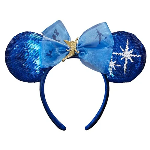 Imagen 2 del producto Diadema con orejas de MickeyMinnie de Disney, diadema para fiesta de princesa sirena, disfraz de orejas, disfraz de felpa para adultos/niños, regalo de Navidad