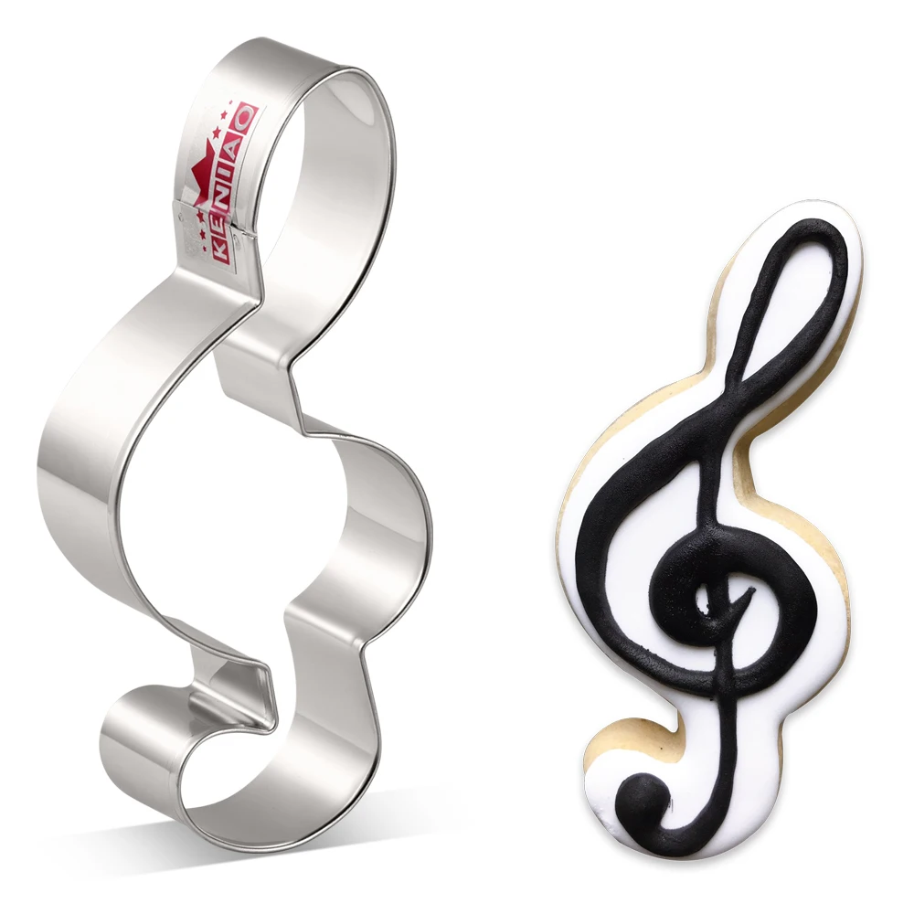 

KENIAO Music Treble Clef Cookie Cutter, 11 x 5.2 CM