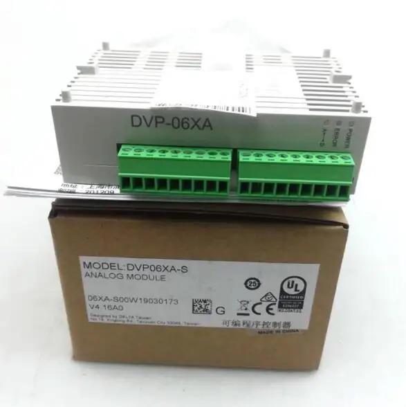 

DVP06XA-S DVP-06XA Programmable Controller Resolution Analog I / O Module 4AI 2AO DC 12-Bit