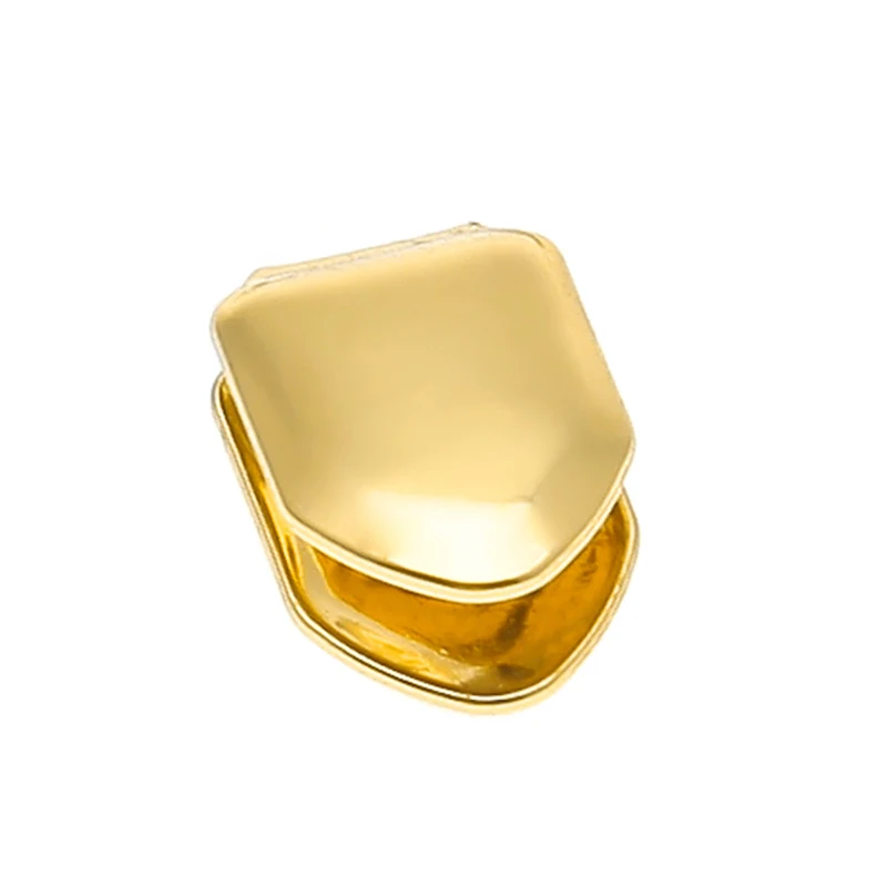 Custom Gold Color Small Single Tooth Cap Grillz