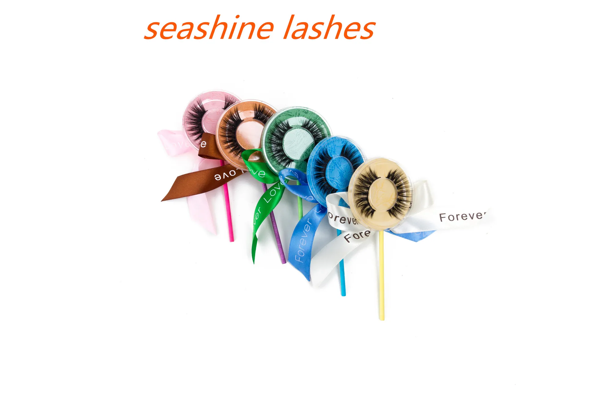 Seashine ขนตาปลอมธรรมชาติปลอมขนตายาวแต่งหน้า3d Mink Lashes ตัวต่อขนตา Mink Eyelashes สำหรับความงาม