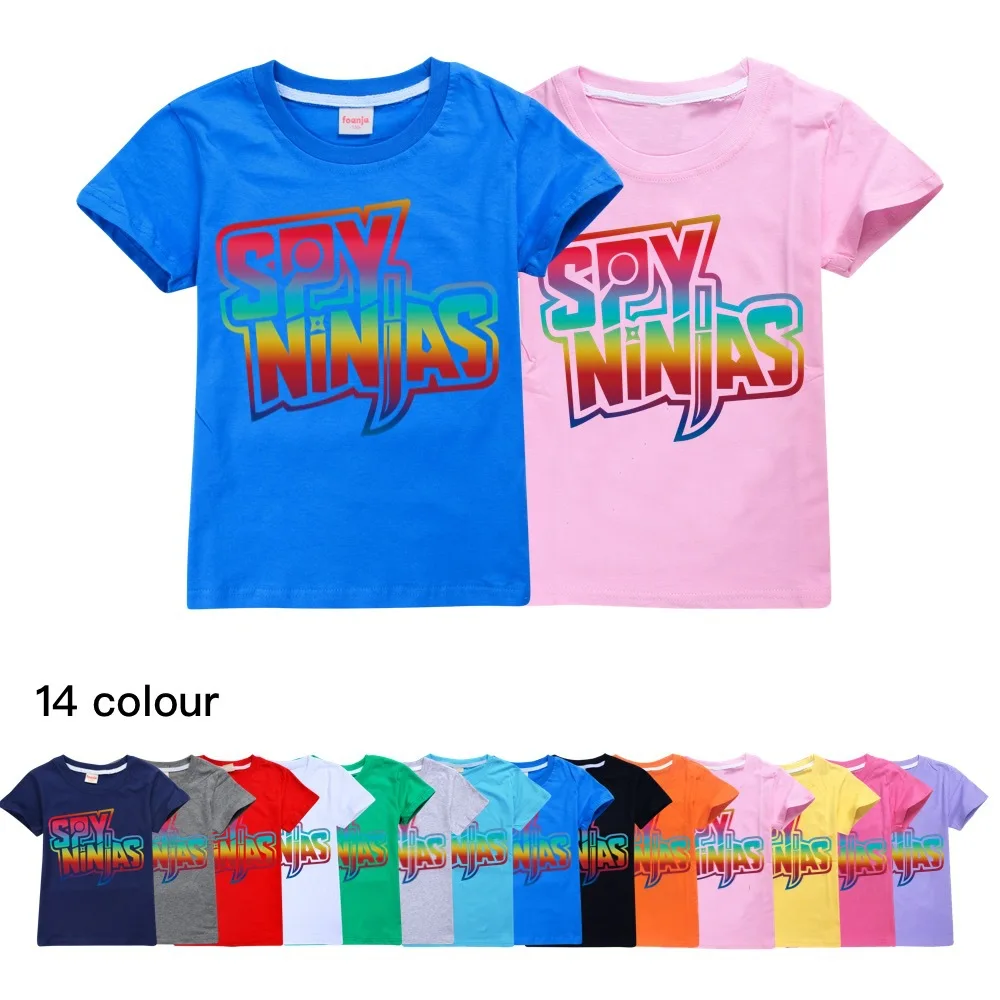 Summer SPY NINJA Kids T-Shirt Children Cartoon Anime Boys T Shirt Toddler Girls Short Sleeves Tshirt O-Neck Tee Tops