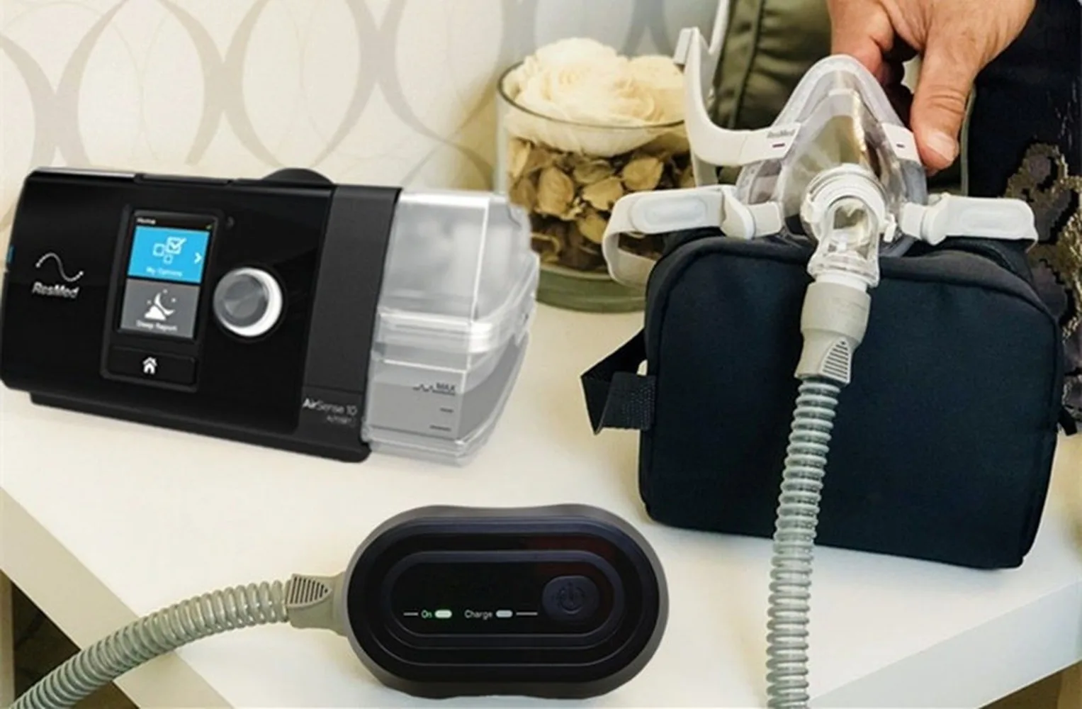 CPAP Cleaner Disinfector- Portable Cleaning Machine for Sleeping Mask Tubing Heated Hose Pipe Ventilator Accessories