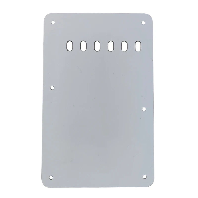 Pleroo Custom Guitar Parts - For US Strat Guitar 6 Holes Tremolo Cover Back Plate Guitar Pickguard Scratch Plate