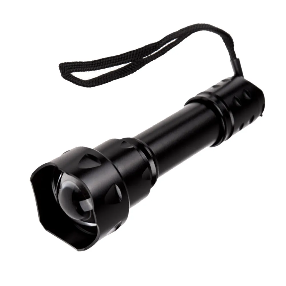 T20 10W Flashlight IR-850NM/940NM Night Vision Zoomable Torch LED Infrared Flashlight Tactical Hunting Flashlight Rechargeable