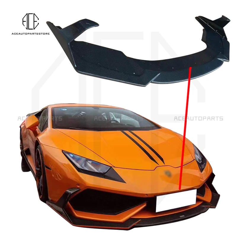 

Передний бампер из углеродного волокна для Lamborghini Huracan LP610 lp580, передний спойлер для подбородка, лопатка, разветвители