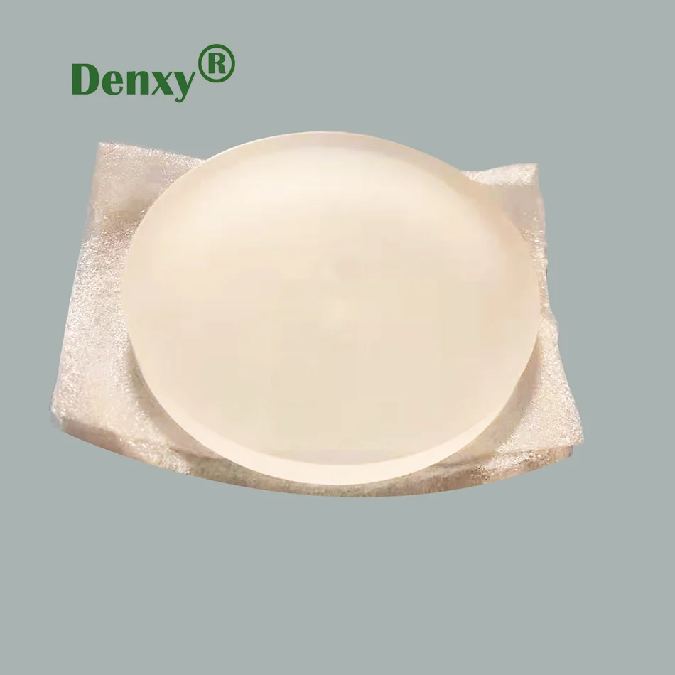 Denxy-bloques de PMMA Dental de alta calidad, piezas en blanco de color claro, CAD/CAM para restauraciones dentales de puente, bloque de resina, 5