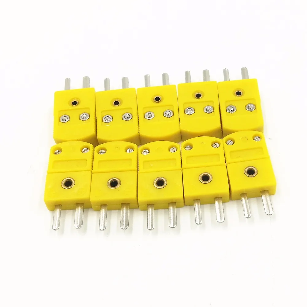 K Type Male/Female Mini Connectors Plug Thermocouple Temperature Male K Type Sensors