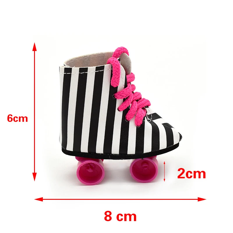 2024 modne skórzane buty dla 43 cm lalek bobas 17 cali Born Baby Dolls buty