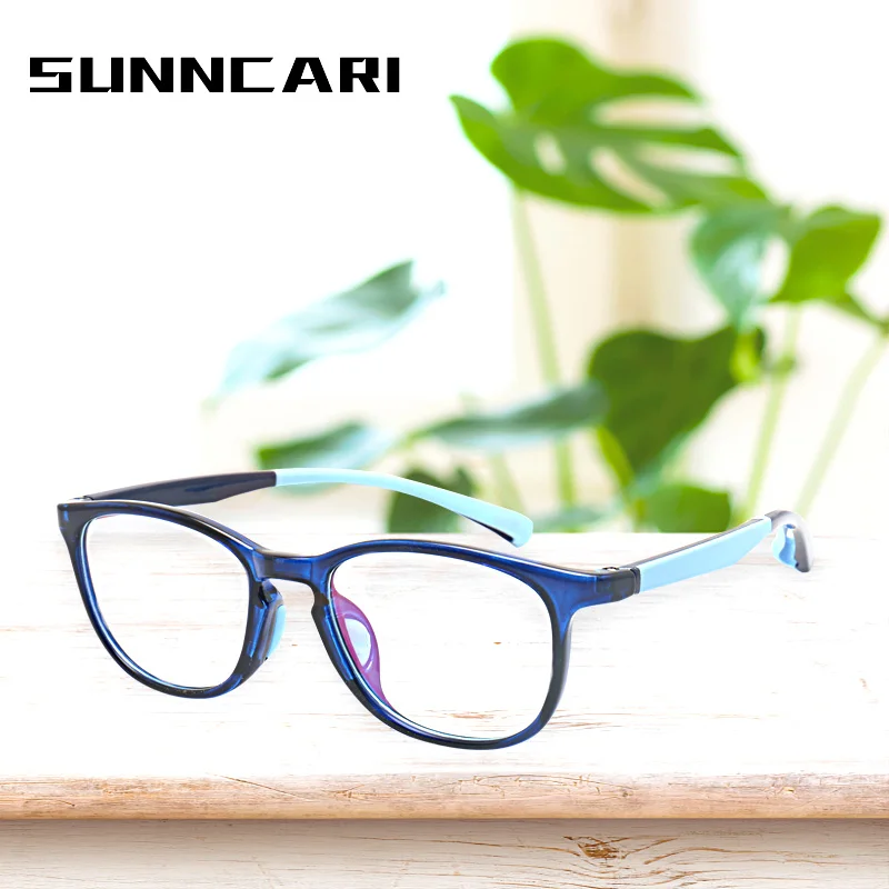 Anti blue Light Kids Glasses Children Square Optical Frame Eyeware Boy Girls Square Computer Transparent Eyeglasses UV400