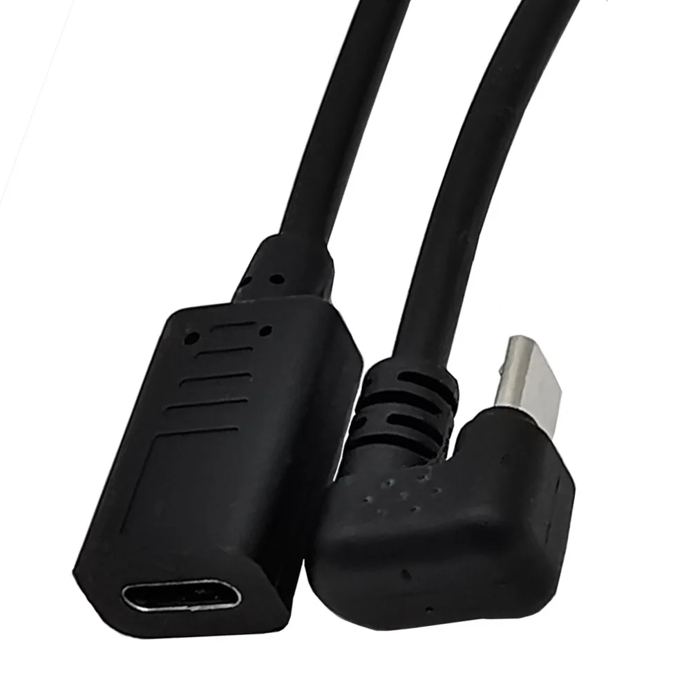 Cable adaptador de datos de 180 m/30cm, Micro usb de ángulo ascendente de 3,1 grados, USB 0,3 tipo C hembra a Micro USB macho, convertidor de carga de USB-C