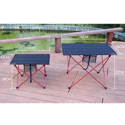 Outdoor Camping Tafel Draagbare Opvouwbare Bureau Meubels Computer Bed Ultralight Aluminium Wandelen Klimmen Picknick Folding Tafels