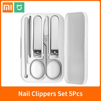 Xiaomi Mijia Smart Stainless Steel Nail Clippers Trimmer Pedicure Care Clippers Earpick Nail File Professional Beauty Tools