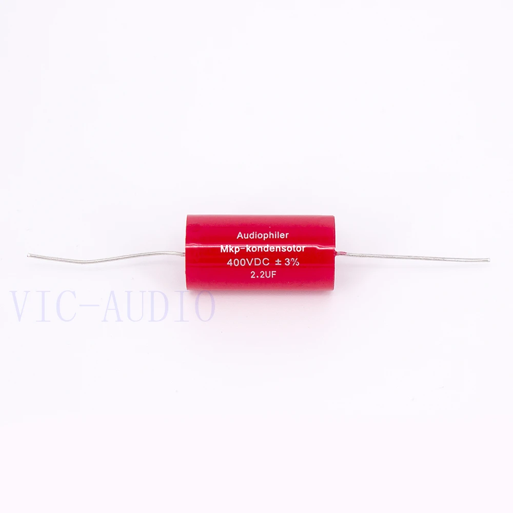Audiophiler-Mkp 커패시터 2.2uf 400V DC 3% HIFI 발열 무전기 커패시터 오디오 커패시터 커플 링 주파수 분할, 2.2 미크로포맷