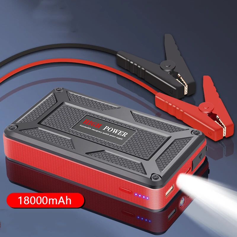 Car Jump Starter Power Bank for Mobile Phone 12V Auto Starting Device Car Booster Battery Emergency Buster Jumper Start 18000mAh