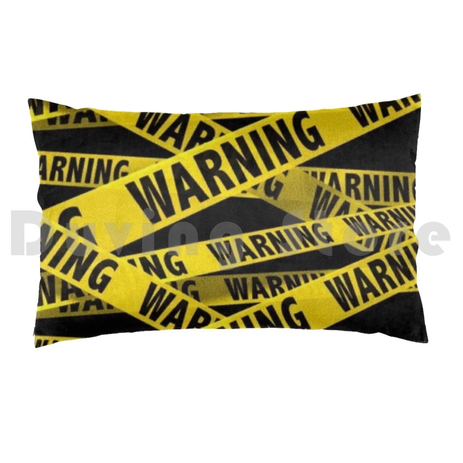 Warning Tape Pillow Case DIY 50*70 Warning Cautiontape Police Caution Sign Cops Danger Cautiously