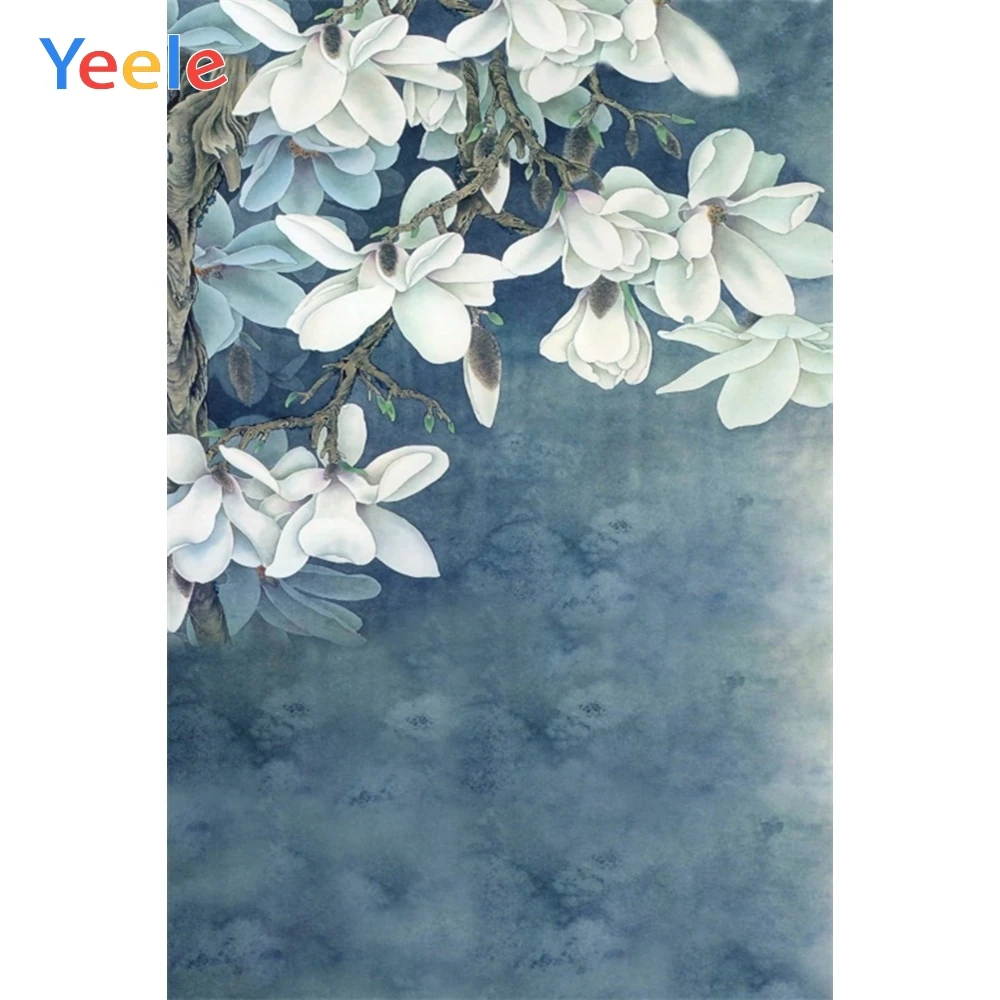 Blumen Ölgemälde Blau Szene Photo Baby Kind Porträt Foto Hintergrund Frühling Fotografische Hintergründe Für Foto Studio