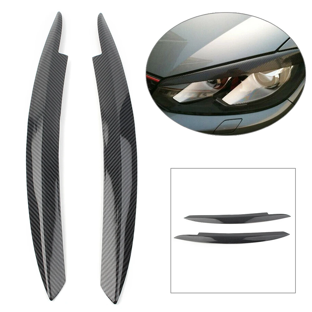 For VW Golf MK6 2008-2013 Car Headlight Cover Eyelid Eyebrow Eye Lid Brow For Volkswagen Golf VI 2008 2009 2010 2011 2012 2013