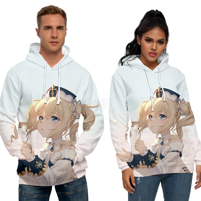 

Костюм для косплея Game Genshin Impact, толстовки с 3D рисунком, мужские и женские повседневные пуловеры для пар, свитшоты C35M99